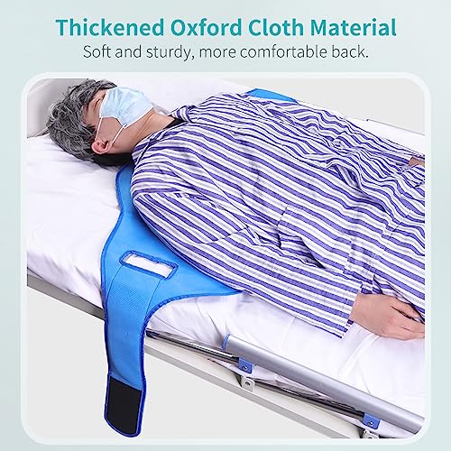 lefeke Patient Turning Device Belt,Elderly Bed Transfer Sling,Transfer Nursing Sling for Patient,Elderly Safety Lifting Aids,Turn Over Aids with Velcro,Patient Care Back Lifting Strap,48cm*168.5cm - Image 5