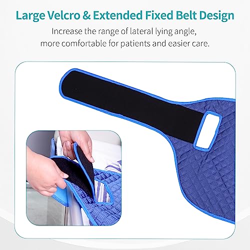 lefeke Patient Turning Device Belt,Elderly Bed Transfer Sling,Transfer Nursing Sling for Patient,Elderly Safety Lifting Aids,Turn Over Aids with Velcro,Patient Care Back Lifting Strap,48cm*168.5cm - Image 2