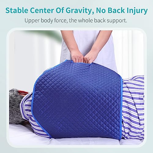 lefeke Patient Turning Device Belt,Elderly Bed Transfer Sling,Transfer Nursing Sling for Patient,Elderly Safety Lifting Aids,Turn Over Aids with Velcro,Patient Care Back Lifting Strap,48cm*168.5cm - Image 3