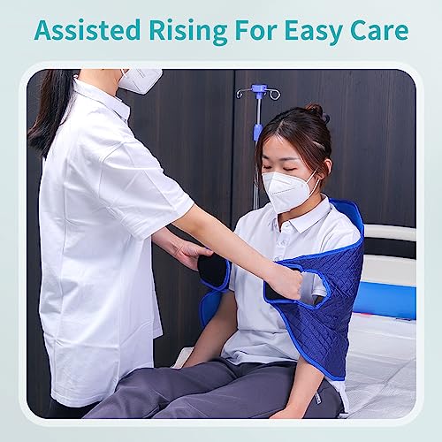 lefeke Patient Turning Device Belt,Elderly Bed Transfer Sling,Transfer Nursing Sling for Patient,Elderly Safety Lifting Aids,Turn Over Aids with Velcro,Patient Care Back Lifting Strap,48cm*168.5cm - Image 4