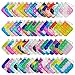 Clanam 60 Pcs Mini Pop Bubble Fidget Toys for Party Favors Small Silicone Pop Keychain Bulk for Classroom PrizesGoodie Bag Stuffers Christmas Valentine Gifts for Kid Student - Image 3