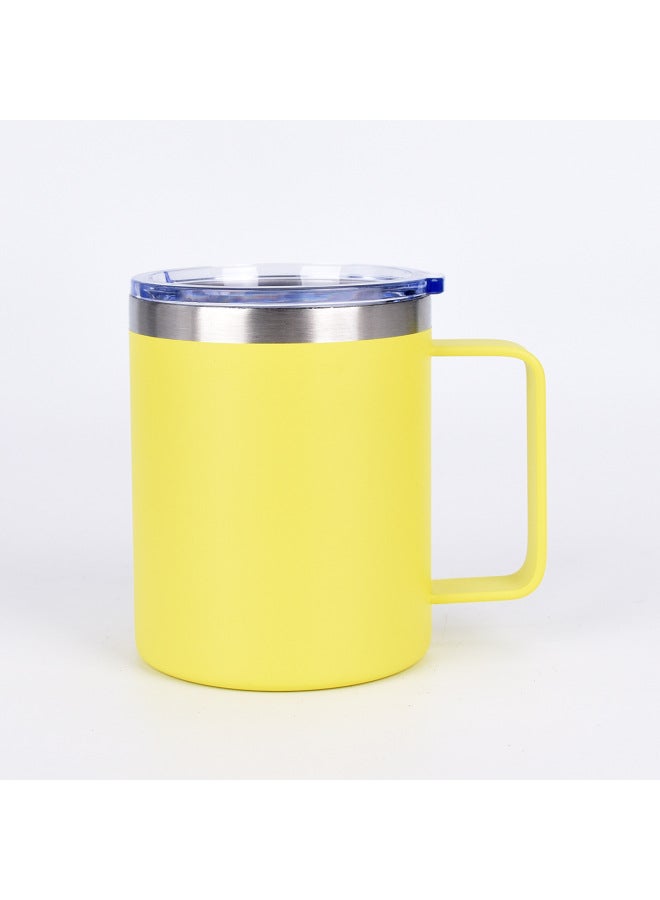 12oz Handle Cup Mug 304 Stainless Steel Double-layer Vacuum Thermos Cup Household Portable Handy Cup