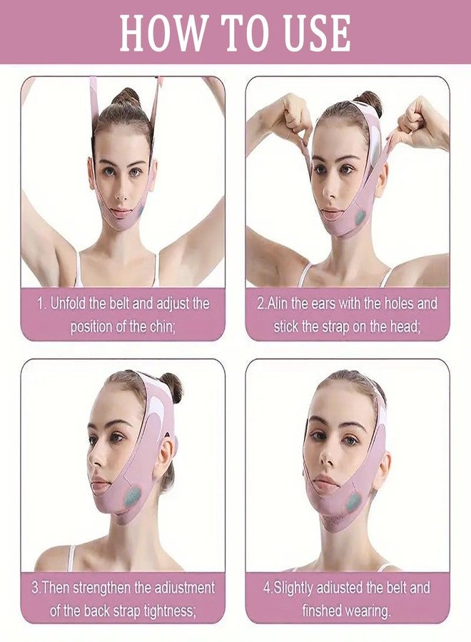Labhairs Graphene V-Line Lifting Chin Strap – Reusable Face Mask for Double Chin, Jawline Shaper & Chin Up Patch – V-Shaped Belt for Sleeping & Sagging Face – Face Slimming Support, Green - Image 5