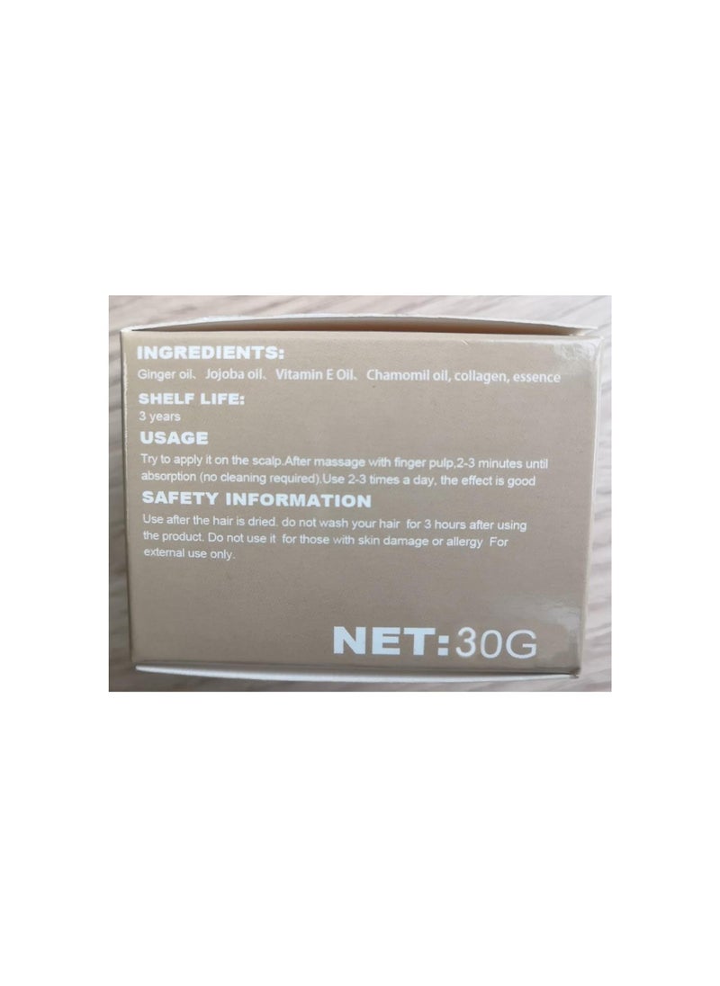 Generic - Ginger Hair Growth Ointment Hair Regrowth Treatment Cream Moisturizing Scalp Massage Hair Follicle Hair Care Serum Essence Conditioner (Cream Shampoo Bar Set) - Image 1