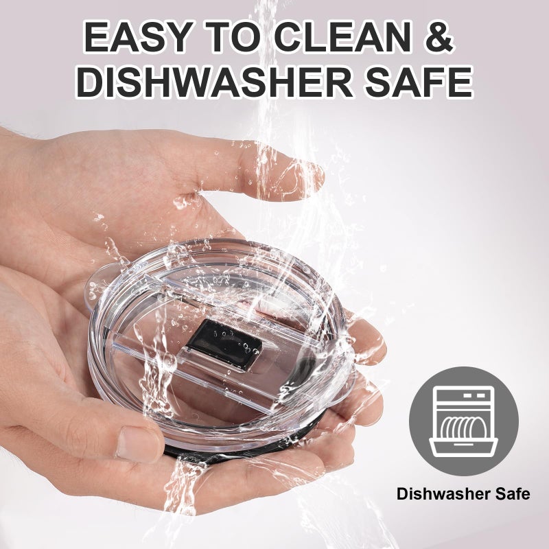 XZESH 2Pcs Tumbler Lid Replacement Compatible With Reduce 40oz 50oz, Accessories for Reduce Tumbler Cup, Bpa-Free, Reusable Replacement Lid - Image 5