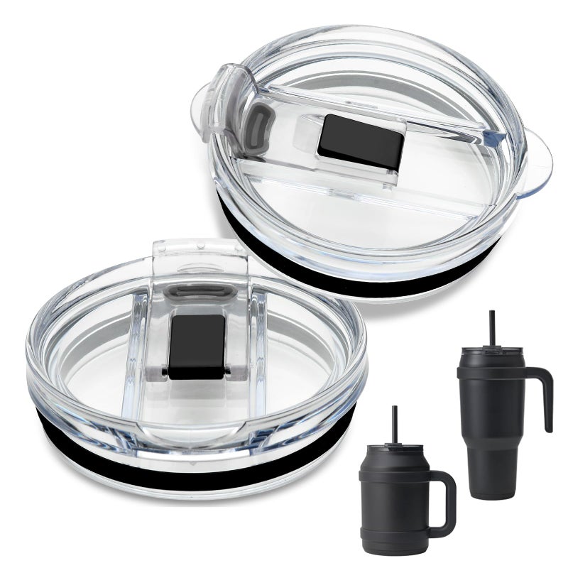 XZESH 2Pcs Tumbler Lid Replacement Compatible With Reduce 40oz 50oz, Accessories for Reduce Tumbler Cup, Bpa-Free, Reusable Replacement Lid - Image 1
