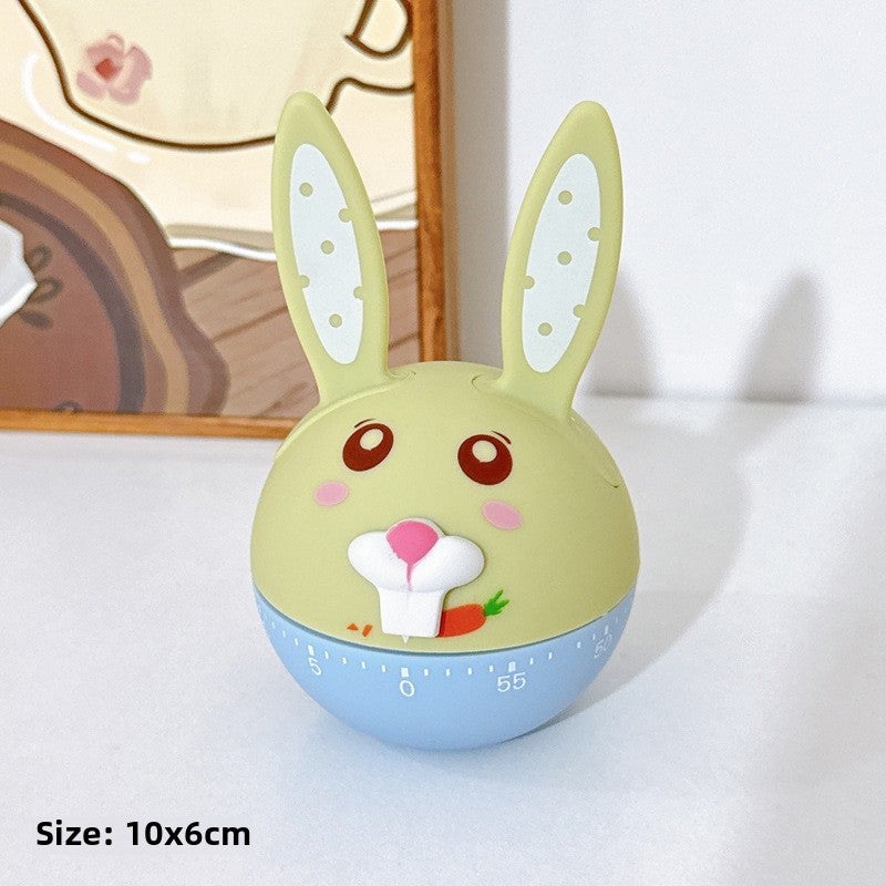 Time management alarm clock students do questions multi-function kitchen countdown reminder mechanical timer timer(Rabbit) - Image 1