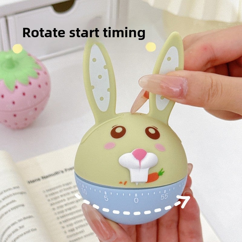 Time management alarm clock students do questions multi-function kitchen countdown reminder mechanical timer timer(Rabbit) - Image 5
