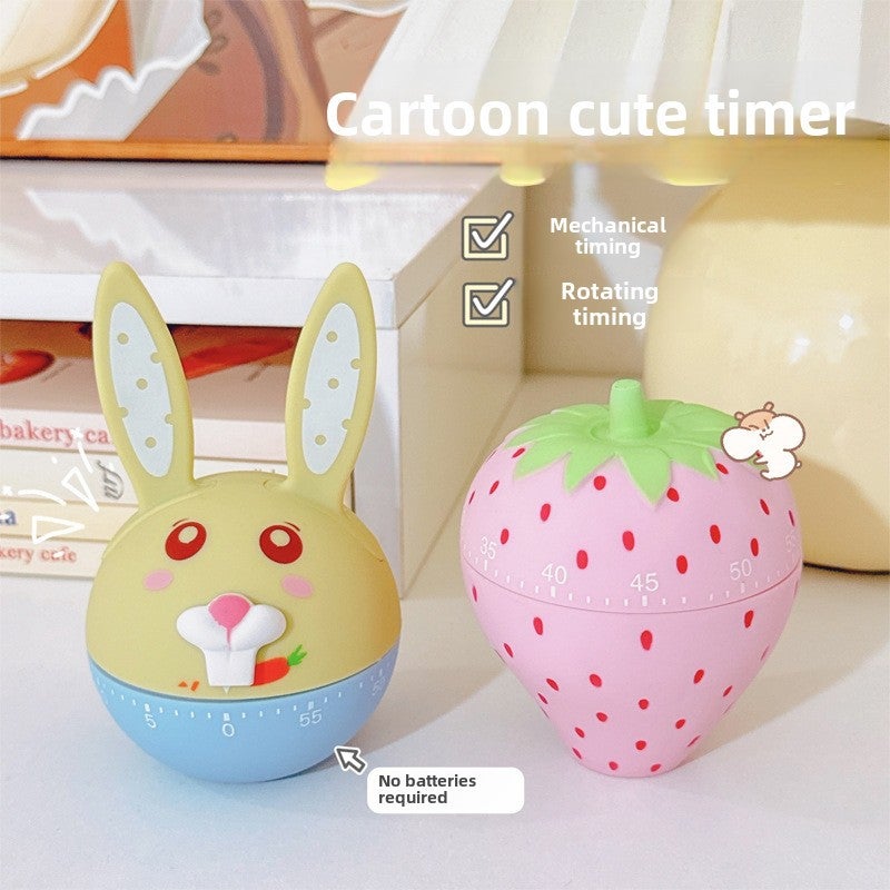 Time management alarm clock students do questions multi-function kitchen countdown reminder mechanical timer timer(Rabbit) - Image 2