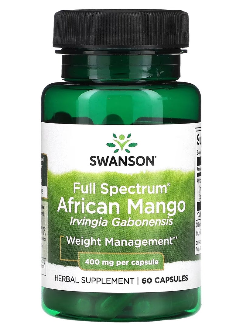 Swanson, Full Spectrum® African Mango, 400 mg, 60 Capsules