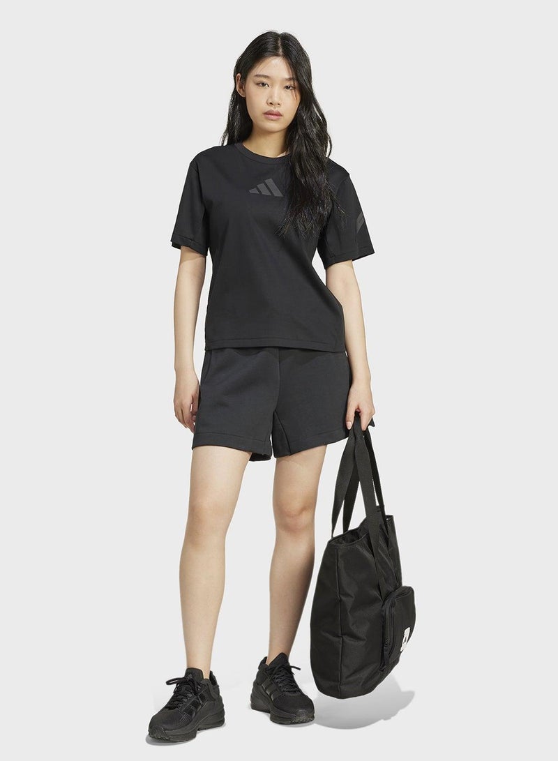 اديداس شورت قصير أسود للنساء - Image 3