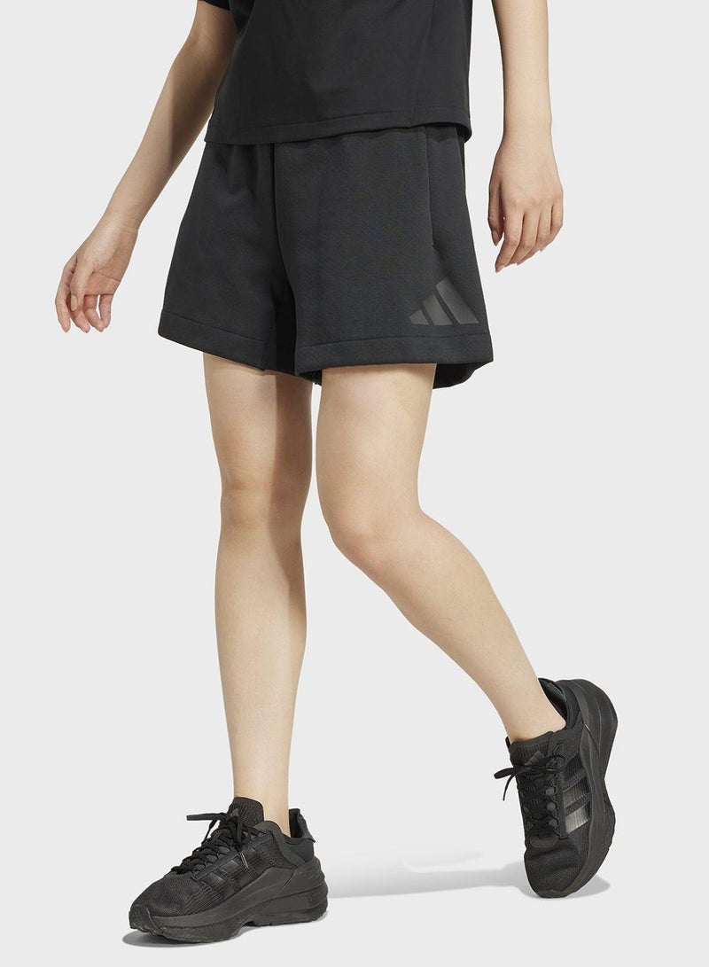 اديداس شورت قصير أسود للنساء - Image 1