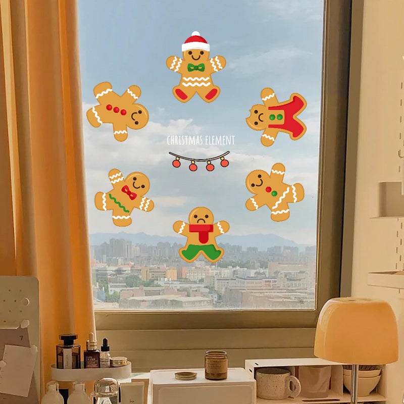 2026 New Year'S Day Glass Stickers Shopping Mall Window Glass Decoration Layout Electrostatic Window Stickers Christmas Window Stickers - Image 2
