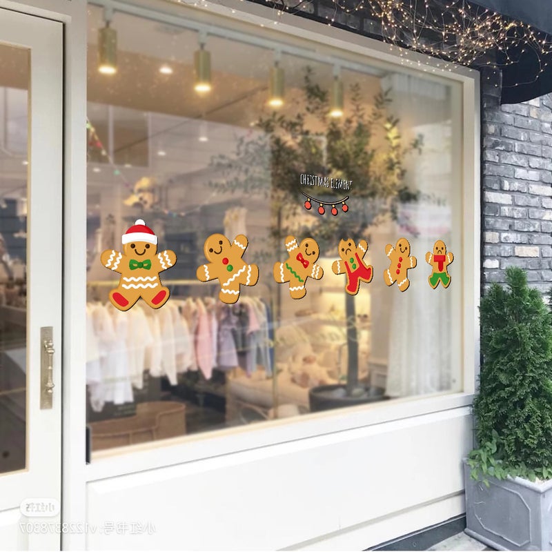 2026 New Year'S Day Glass Stickers Shopping Mall Window Glass Decoration Layout Electrostatic Window Stickers Christmas Window Stickers - Image 4