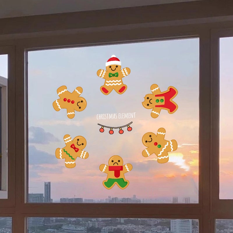 2026 New Year'S Day Glass Stickers Shopping Mall Window Glass Decoration Layout Electrostatic Window Stickers Christmas Window Stickers - Image 3