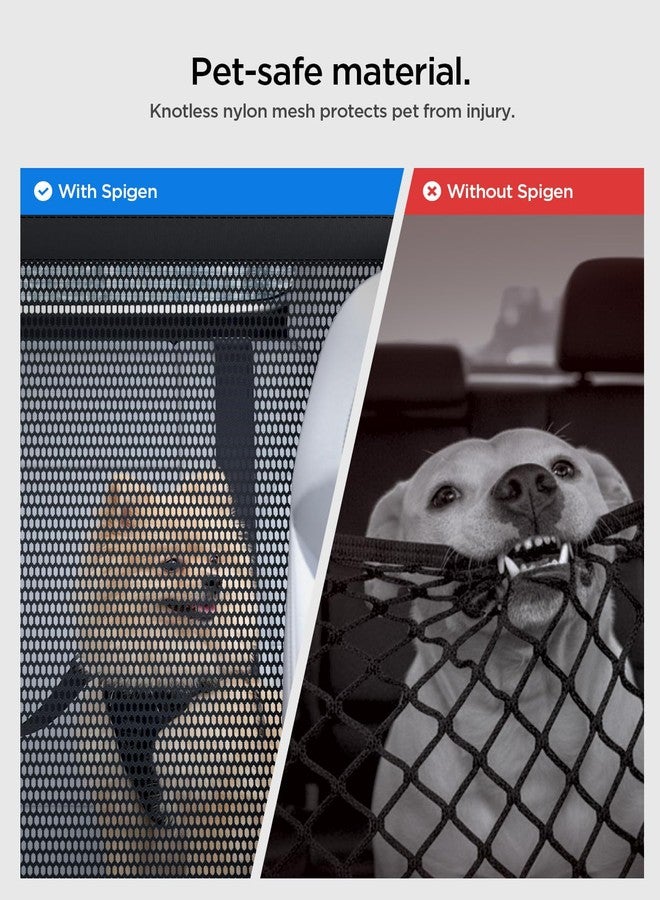 Spigen Micro Nylon Mesh Dog Barrier Secure Small & Medium Pet Divider Between Seats with Center Console Protector for Safe, Distraction-Free Driving, Universal Fit for Tesla & Cars & Compact SUVs - Image 2