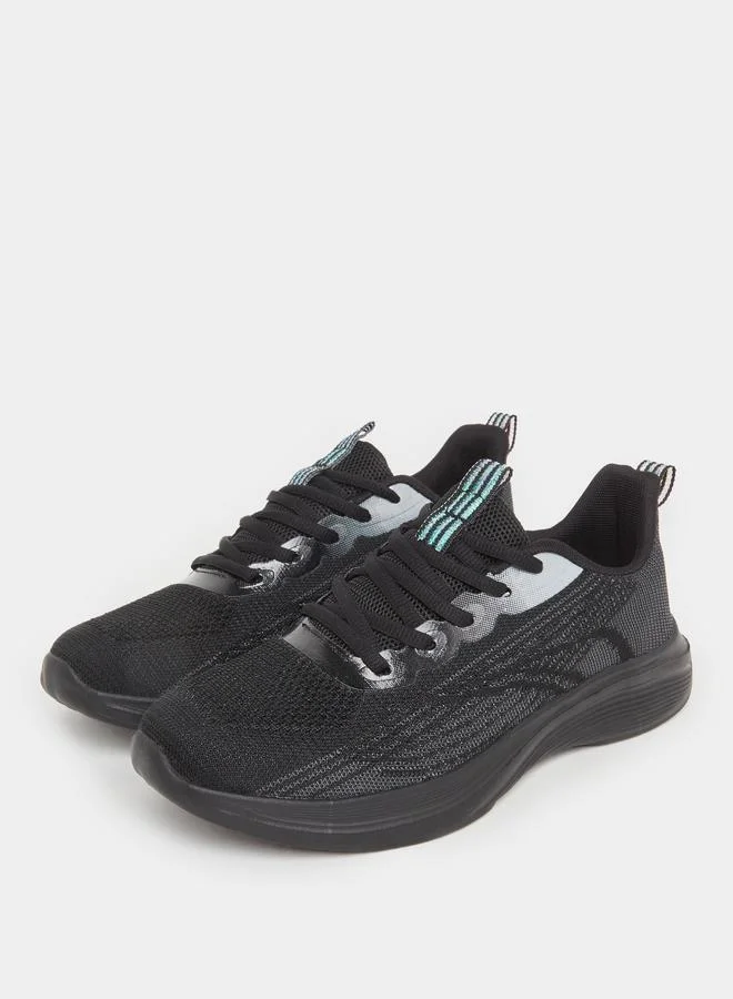 Styli Styli Printed Lace Up Sneakers