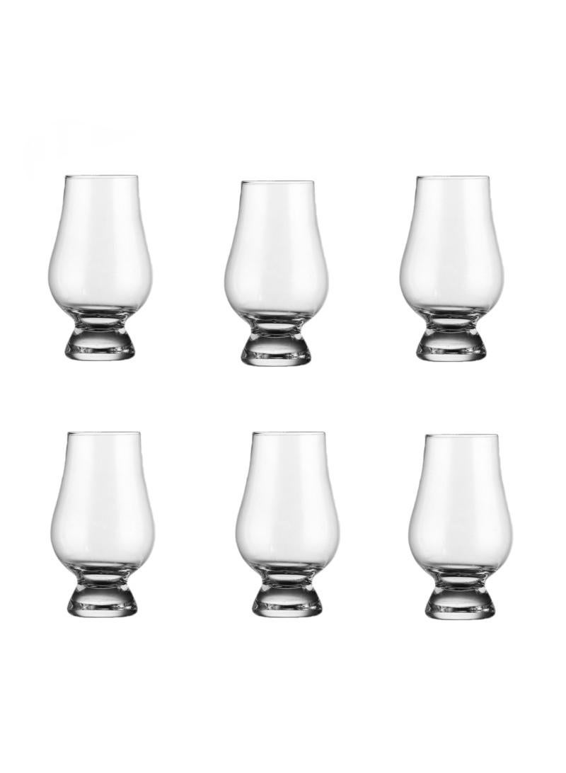 Bluejw Whisky Glass,Set Of 6 Tulip Tasting Glass Clear - Image 1