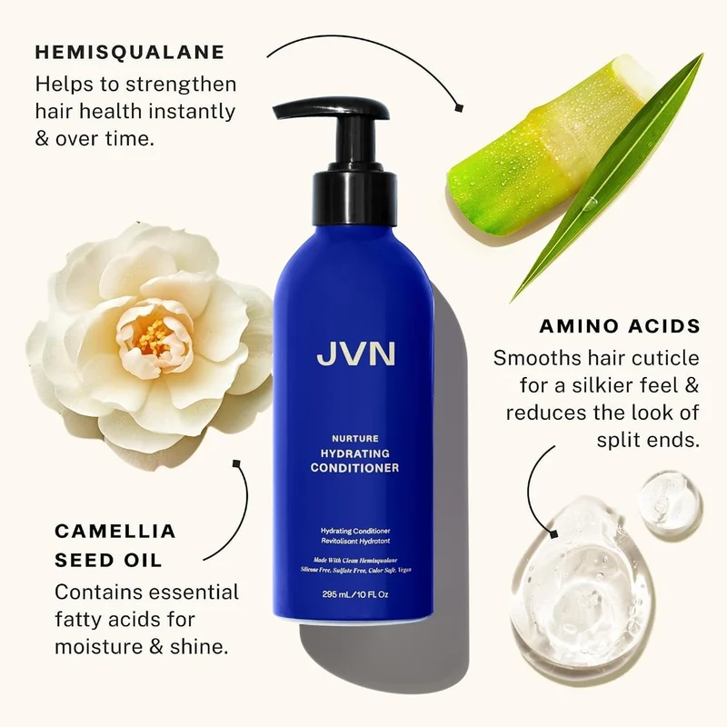 JVN JVN Nurture Hydrating Conditioner - 295 mL, Deeply Nourishing and Moisturizing for Dry Hair