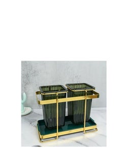 Generic Acrylic Strainer with Golden Metal Stand Multi-purpose  - Image 2