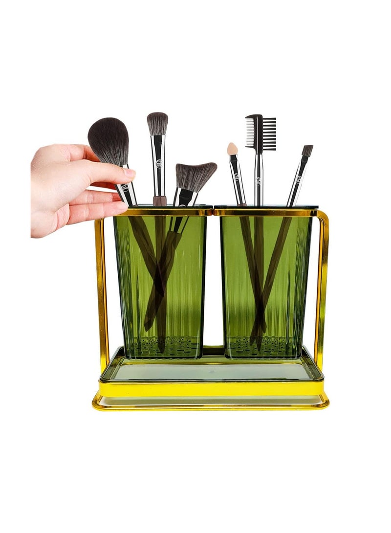 Acrylic Strainer with Golden Metal Stand Multi-purpose - Image 4