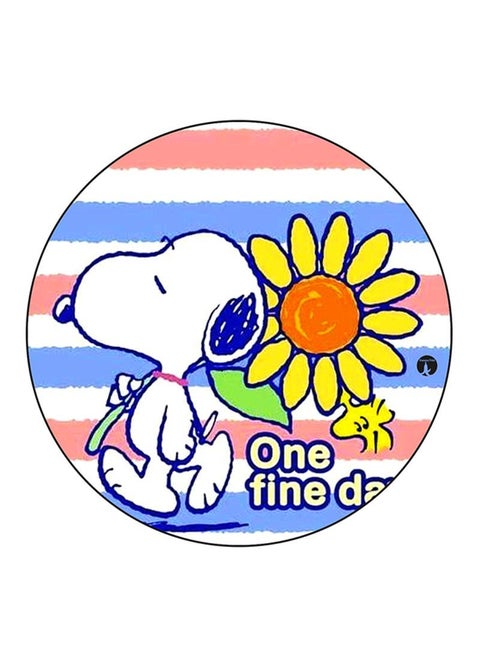 Snoopy Printed Mouse Pad Round  Multicolour