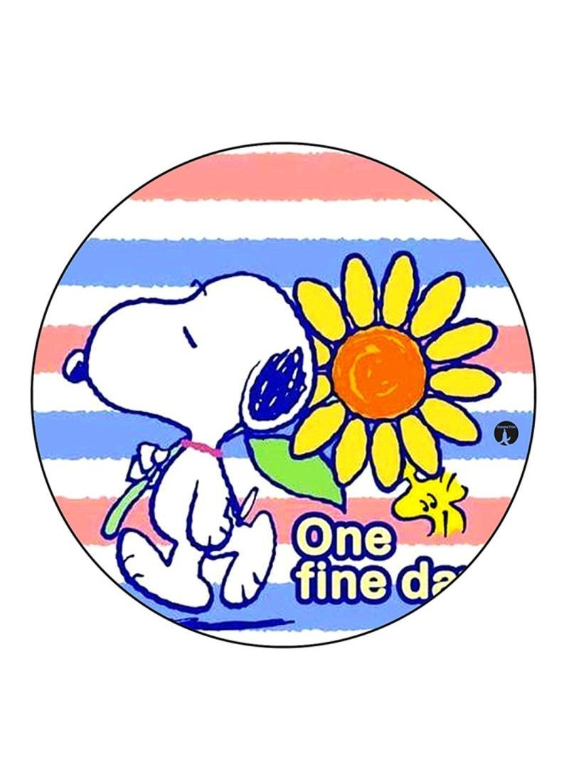 RKN - Snoopy Printed Mouse Pad Round  Multicolour - Image 1