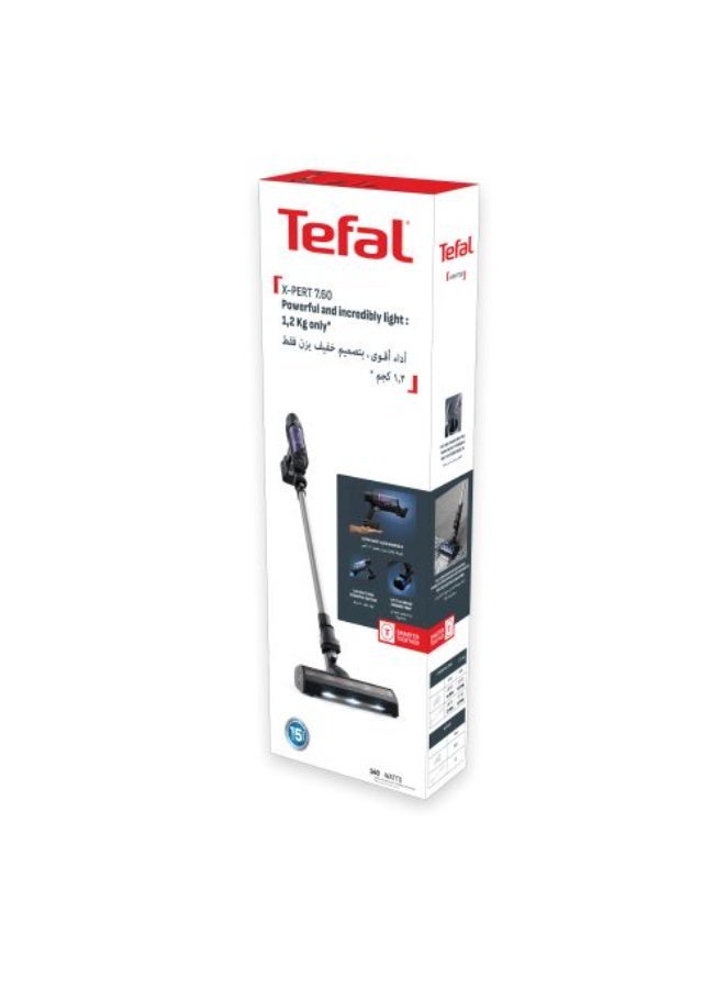 تيفال Tefal X-PERT 7.60, Handstick Vacuum Cleaner, 140W, 0.44L, 45min, Ultra-Lightweight - TY6A35EG 140 W TY6A35EG - Image 2