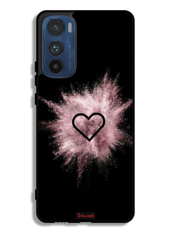 Tolwak غطاء حماية موتورولا إيدج 30 مع قلوب لامعة - Image 1