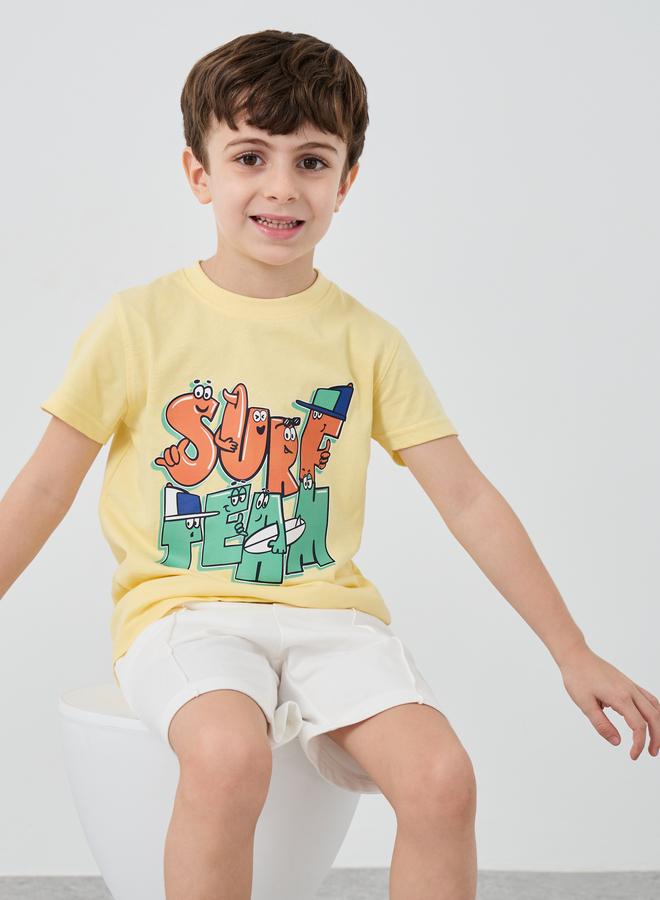 Styli Styli Graphic Print Round Neck T-Shirt  - Image 1