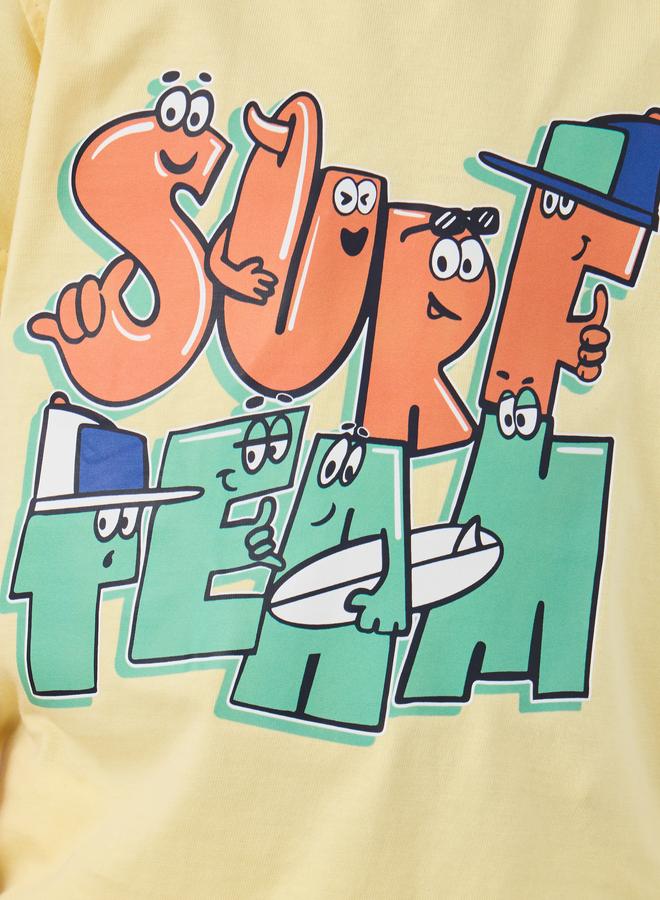 Styli Styli Graphic Print Round Neck T-Shirt  - Image 4