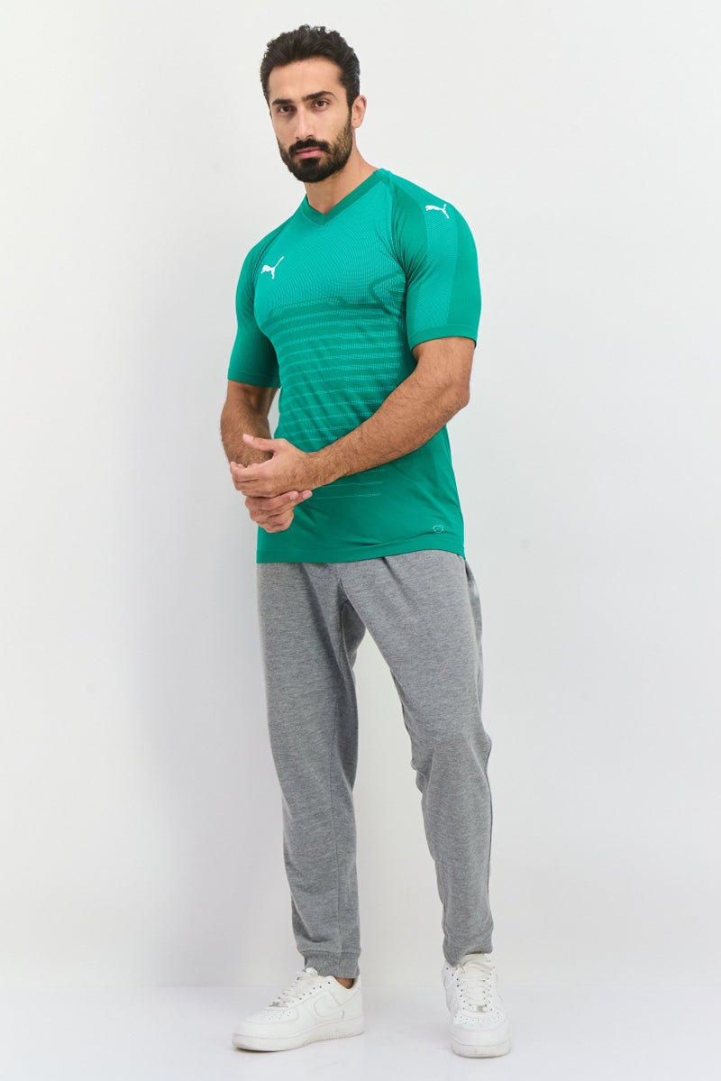 PUMA تي شيرت تدريب قصير الأكمام للرجال، أخضر - Image 4