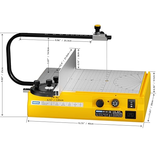 Minova Hot Wire Foam Cutter, Cutting Worktable with Elevated Extension Rail, Hot Wire Cutting Tool for EVA, Sponge, KT board, Insulation panels, Polystyrene - Image 5