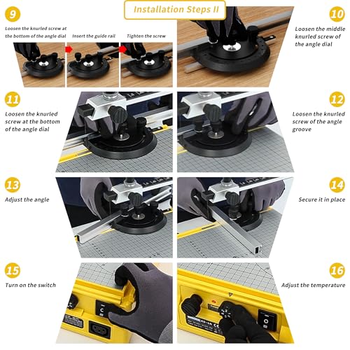 Minova Hot Wire Foam Cutter, Cutting Worktable with Elevated Extension Rail, Hot Wire Cutting Tool for EVA, Sponge, KT board, Insulation panels, Polystyrene - Image 4
