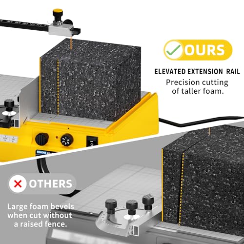 Minova Hot Wire Foam Cutter, Cutting Worktable with Elevated Extension Rail, Hot Wire Cutting Tool for EVA, Sponge, KT board, Insulation panels, Polystyrene - Image 2