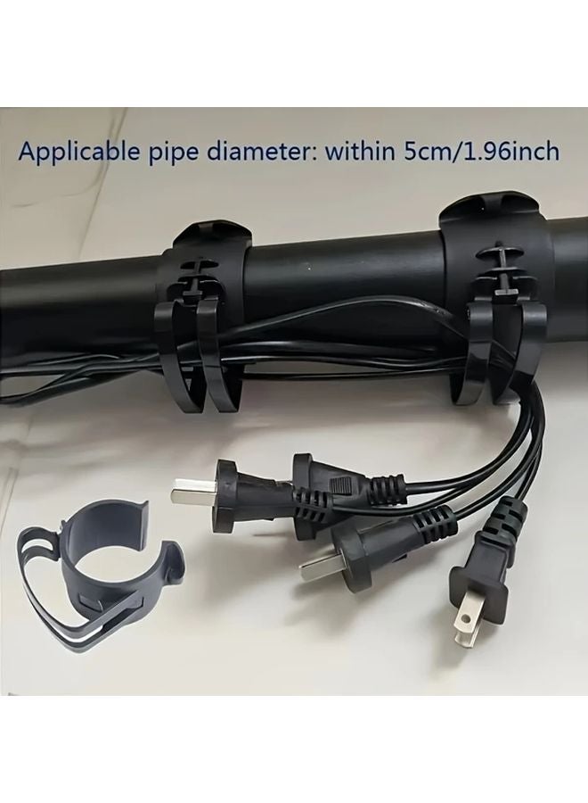 5 قطع مشابك ربط الكابلات السوداء حوامل عرض الأكشاك مشابك إضاءة المسرح مثبتات كابلات الصوت - Image 3