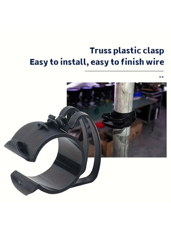 5 قطع مشابك ربط الكابلات السوداء حوامل عرض الأكشاك مشابك إضاءة المسرح مثبتات كابلات الصوت - Image 2