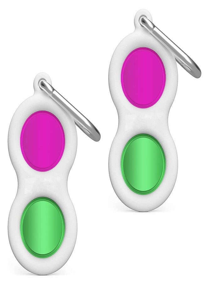 Gabbar® 2 Pack Popping Up Bubble Fidget Sensory Toy - Simple Dimple Toy - Anxiety Relief Extrusion Push Pop It Up Bubble Flipping Board - Keychain Hand Available for Assorted Color Pack of 2 - Image 1