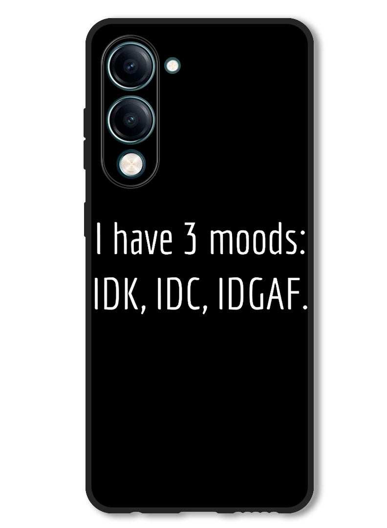 Theodor Case Compatible with Vivo Y29s Protection Shockproof Bumper Cover i have 3 Moods - Image 1