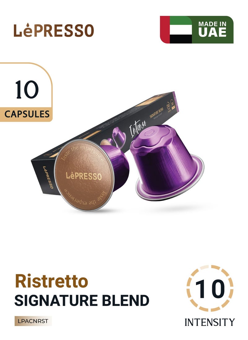 LePRESSO Aluminum capsules for Nespresso Blended 10pc/ Intenso / 100% Premium Blend/ 100% Premium Blend/ 60% Arabica/ 40% Robusta  - Image 1
