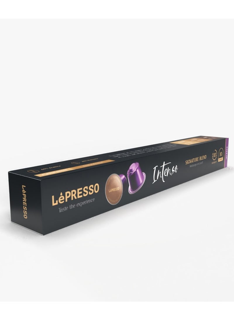 LePRESSO Aluminum capsules for Nespresso Blended 10pc/ Intenso / 100% Premium Blend/ 100% Premium Blend/ 60% Arabica/ 40% Robusta  - Image 3