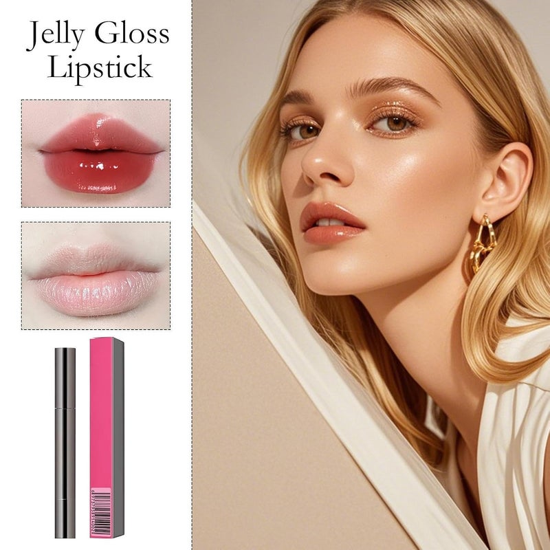 Jelly Lip Balm - Crystal Lips Moisturizer With Long Lasting Shine,Lip Balm Jelly Makeup For Nourishing Care, Pout Hydration - Image 2