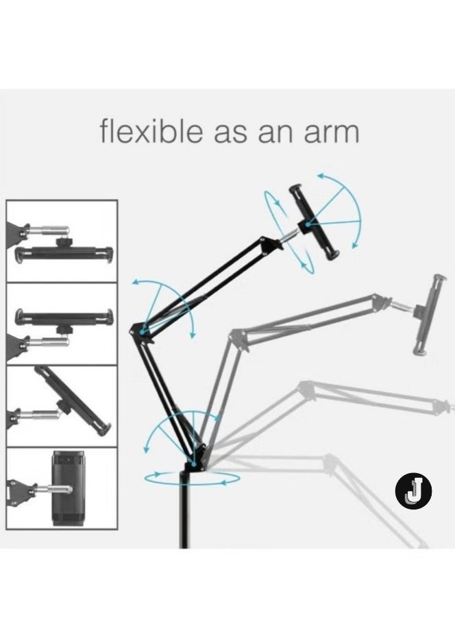 JAJEEK New Universal Floor Adjustable Tablet Stand Holder: 360-Degree Rotation for Phone & Tablet  - Image 3