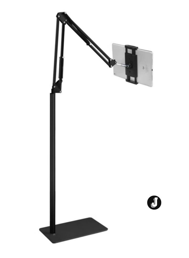 JAJEEK New Universal Floor Adjustable Tablet Stand Holder: 360-Degree Rotation for Phone & Tablet  - Image 1