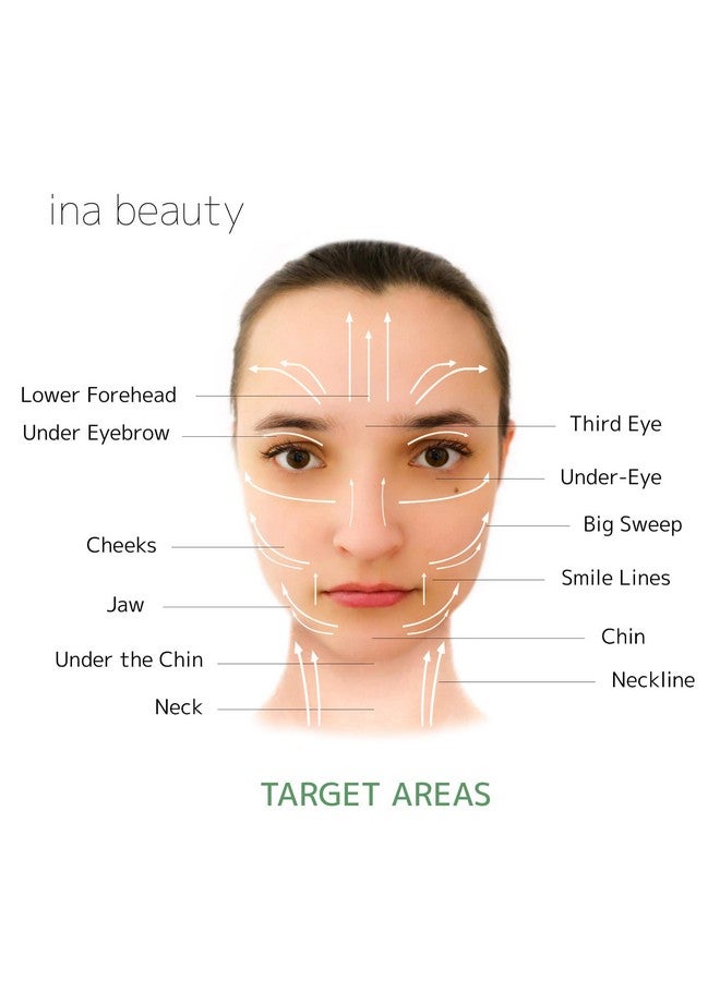 Ina Beauty Large Gua Sha Heart Natural Jade Stone For Face To Lift Decrease Puffiness And Tighten - Image 5