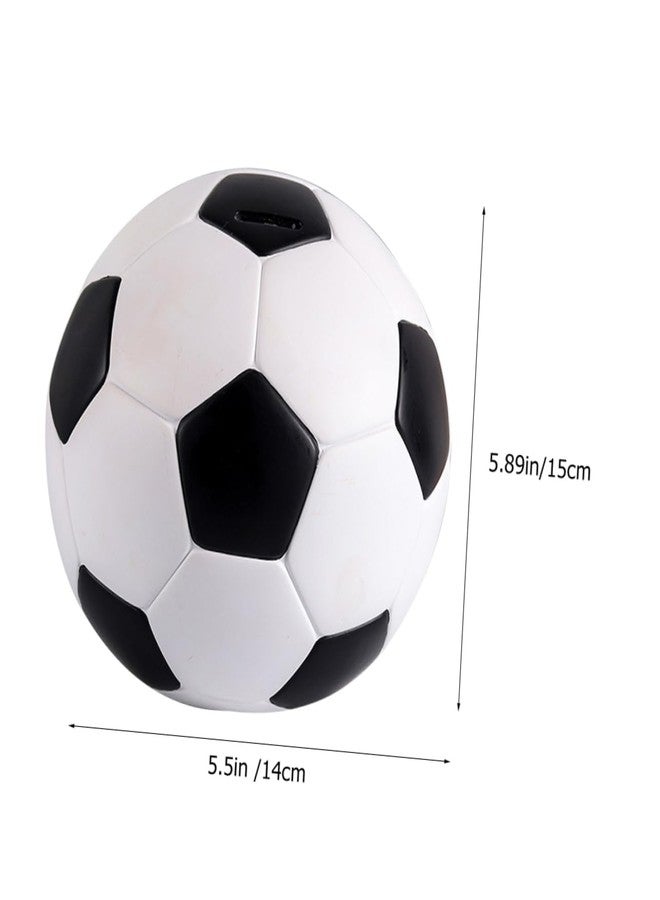 HOOTNEE Football Piggy Bank Piggy Banks for Adults Kids Soccer Office Desk Decor Home Decoration Piggy Bank for Boys Soccer Ball for Kids Boys Soccer Football Coin Bank Cartoon Vinyl Child - Image 4