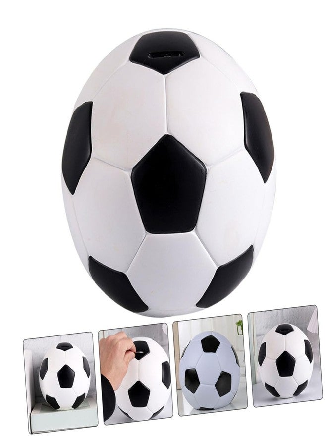 HOOTNEE Football Piggy Bank Piggy Banks for Adults Kids Soccer Office Desk Decor Home Decoration Piggy Bank for Boys Soccer Ball for Kids Boys Soccer Football Coin Bank Cartoon Vinyl Child - Image 2