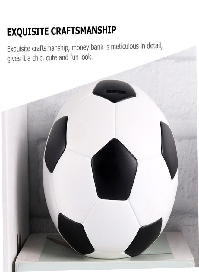 HOOTNEE Football Piggy Bank Piggy Banks for Adults Kids Soccer Office Desk Decor Home Decoration Piggy Bank for Boys Soccer Ball for Kids Boys Soccer Football Coin Bank Cartoon Vinyl Child - Image 3