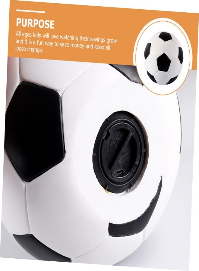 HOOTNEE Football Piggy Bank Piggy Banks for Adults Kids Soccer Office Desk Decor Home Decoration Piggy Bank for Boys Soccer Ball for Kids Boys Soccer Football Coin Bank Cartoon Vinyl Child - Image 5
