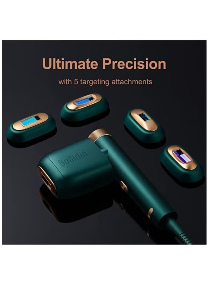Bosidin Professional IPL Laser Hair Removal Machine Green for Permanent Whole Body Hair Removal Men and Women - Image 2